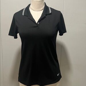 Nike Women’s Dri-Fit Black Athletic Polo. XS. Great condition. Slim fit.